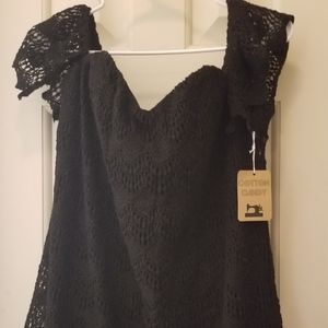 NWT beautiful black lace dress